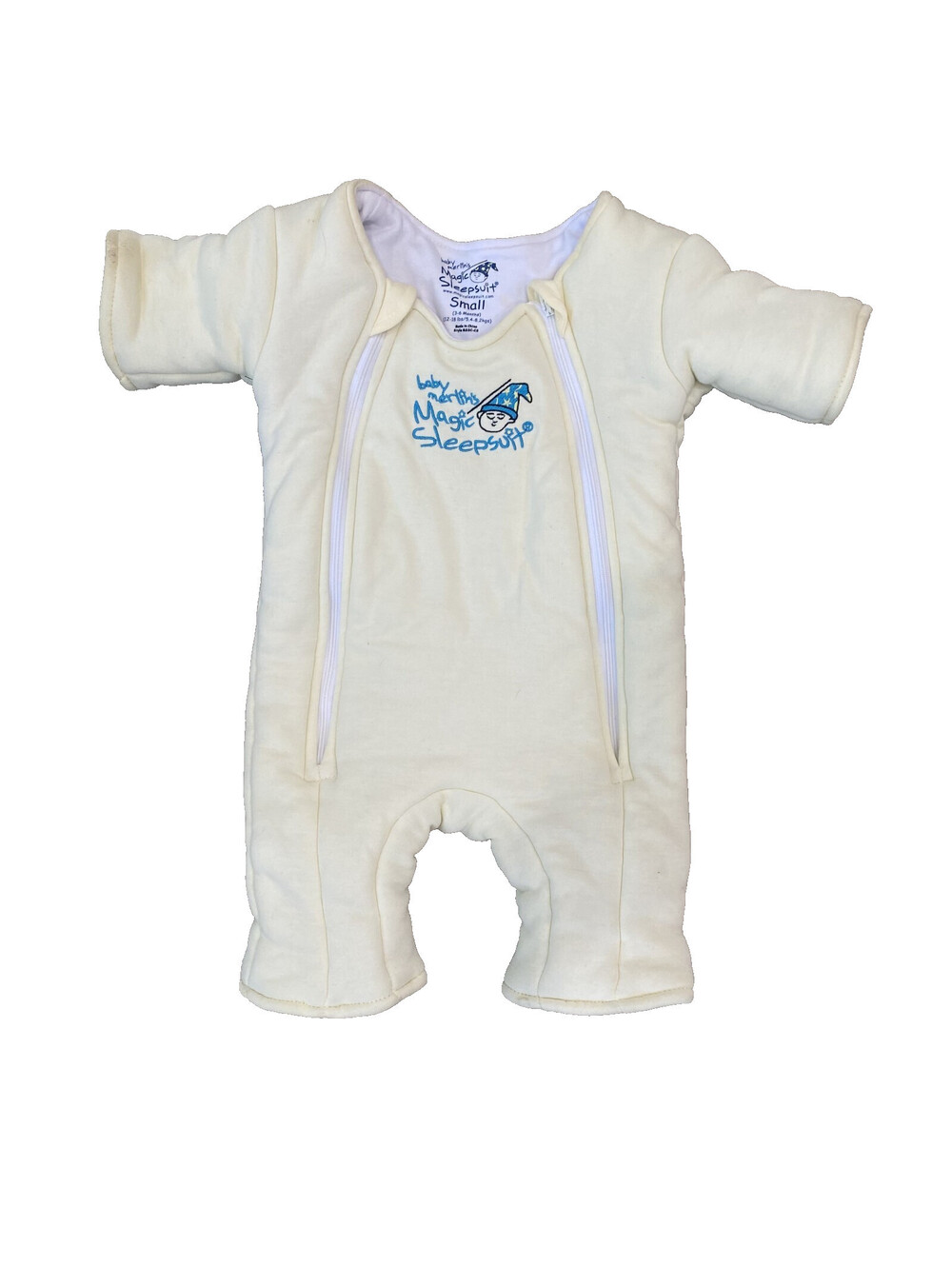 Baby Merlin's Magic Sleepsuit YELLOW Cream Small Size 3-6 Months 12-18 lb Cotton